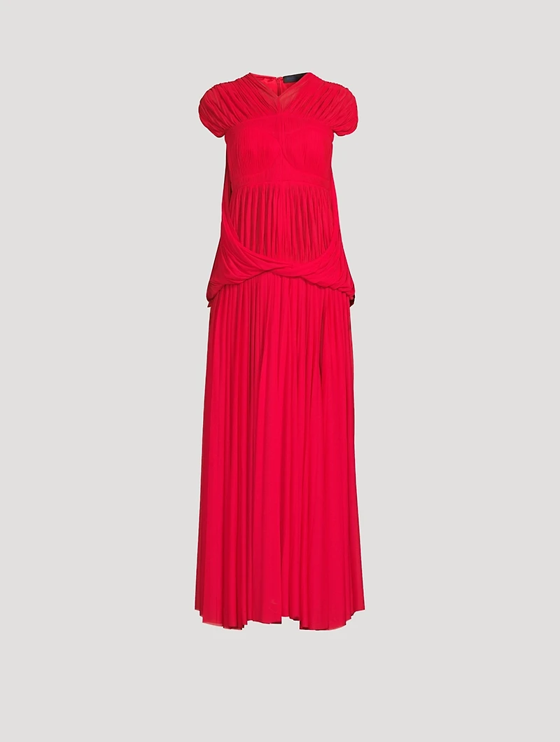 Rumi Pleated Jersey Dress