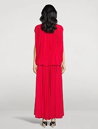 Rumi Pleated Jersey Dress
