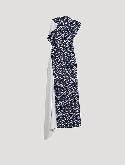 Devyn Asymmetric Dress Floral Print