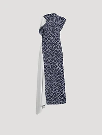 Devyn Asymmetric Dress Floral Print