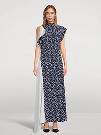Devyn Asymmetric Dress Floral Print