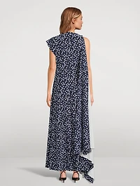 Devyn Asymmetric Dress Floral Print
