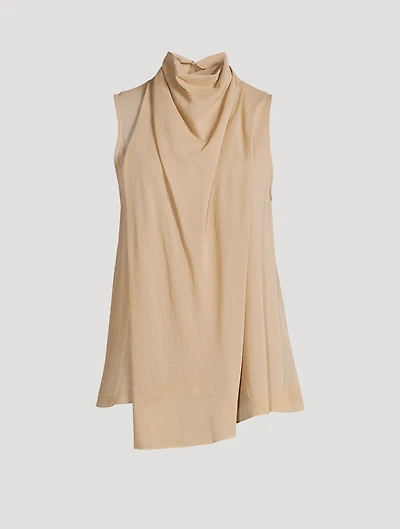 Sage Crêpe Blouse