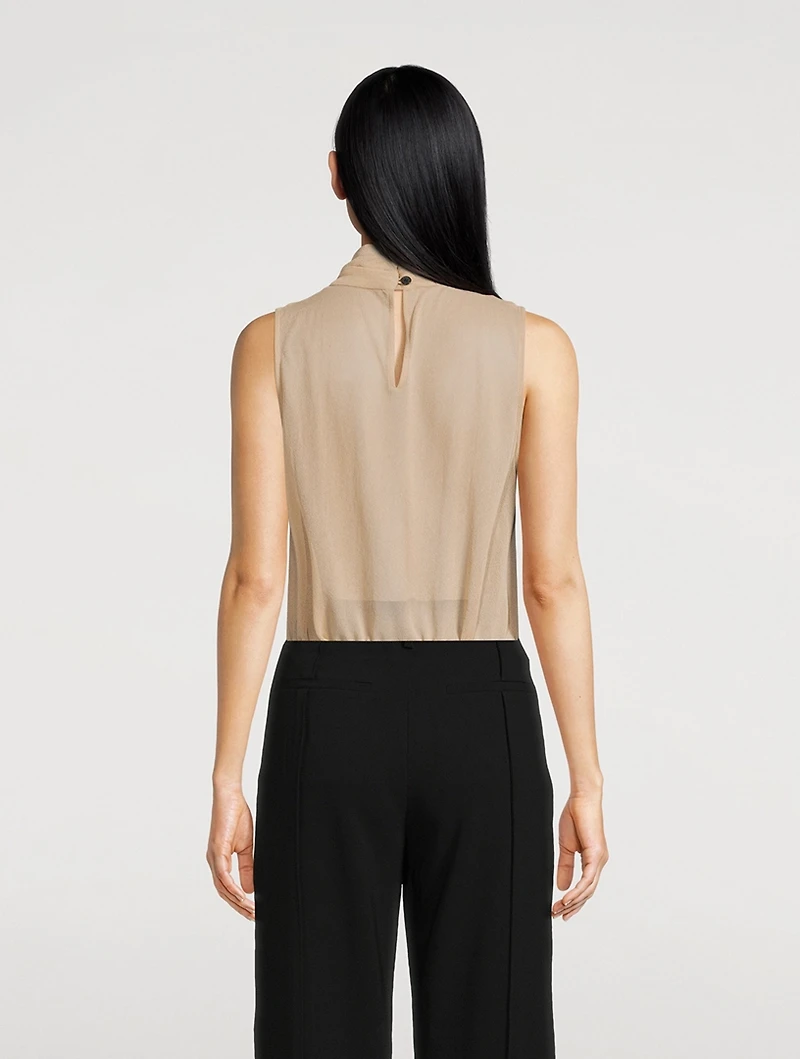 Sage Crêpe Blouse