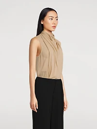 Sage Crêpe Blouse