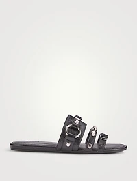 City Leather Slide Sandals