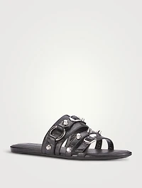 City Leather Slide Sandals