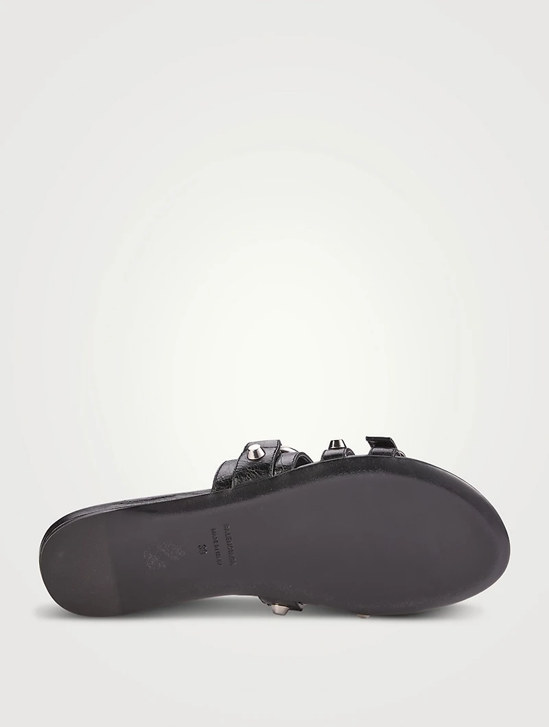 City Leather Slide Sandals