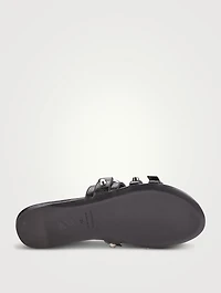 City Leather Slide Sandals