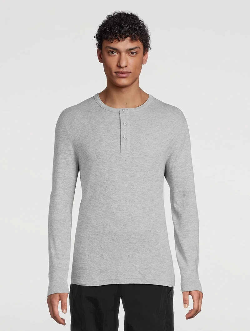 Cotton Slub Slim-Fit Henley