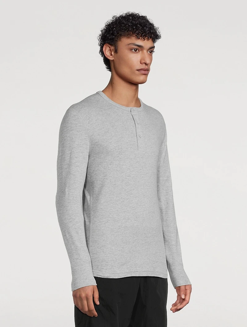 Cotton Slub Slim-Fit Henley