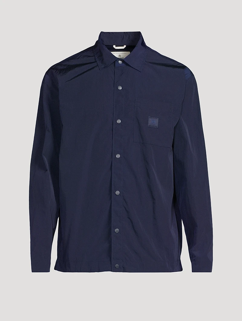 Crinkle Nylon Uniform Overshirt