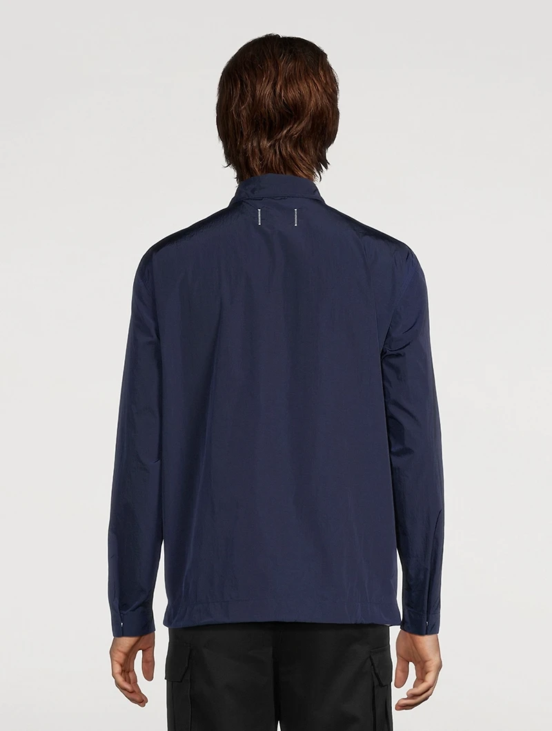 Crinkle Nylon Uniform Overshirt
