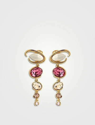 Baroque Faux Pearl O Drop Clip-On Earrings
