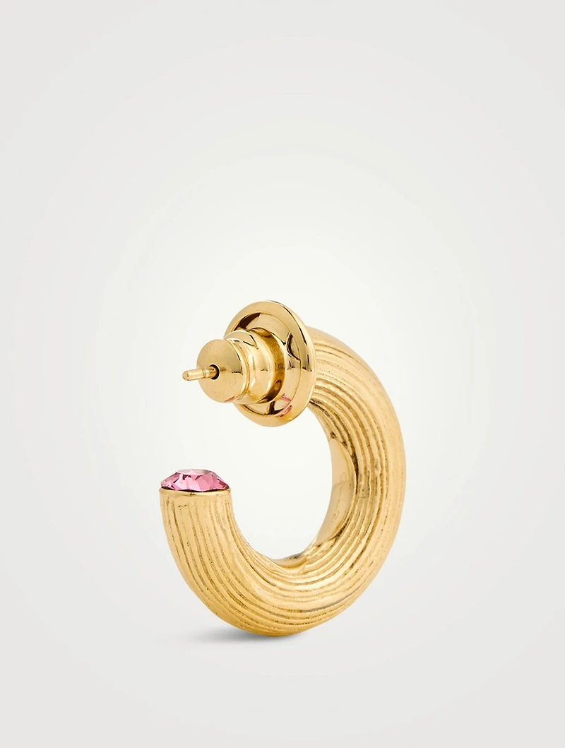 Riga Textured Hoop Earrings