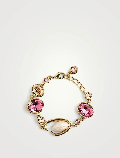 Baroque Faux Pearl O Bracelet