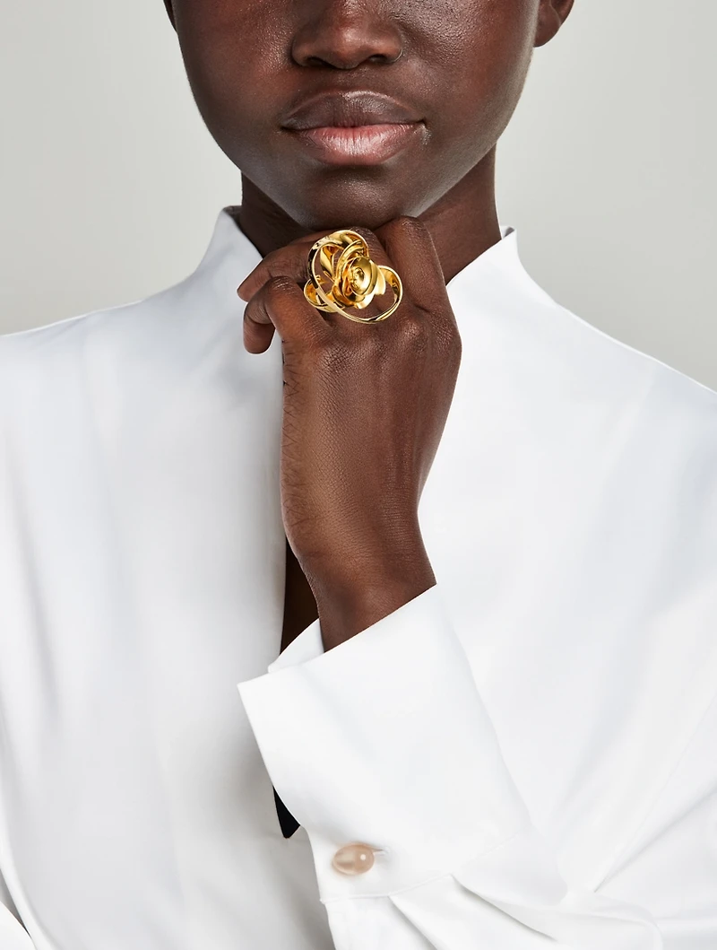 Geometric Rose Ring