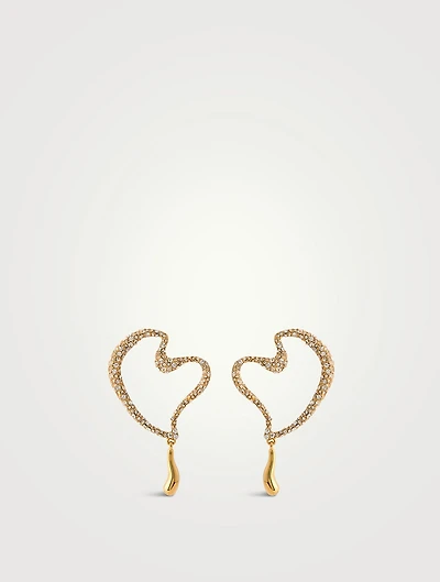 Pavé Heart Earrings