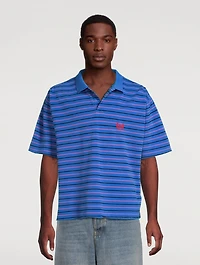 Polo Shirt Stripe Print