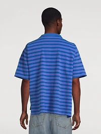 Polo Shirt Stripe Print