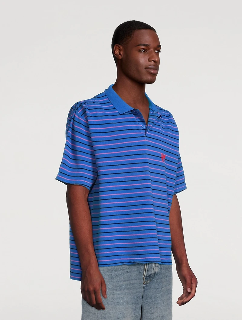 Polo Shirt Stripe Print