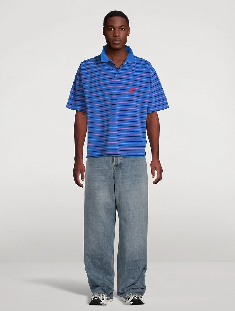 Polo Shirt Stripe Print