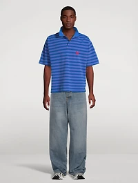 Polo Shirt Stripe Print