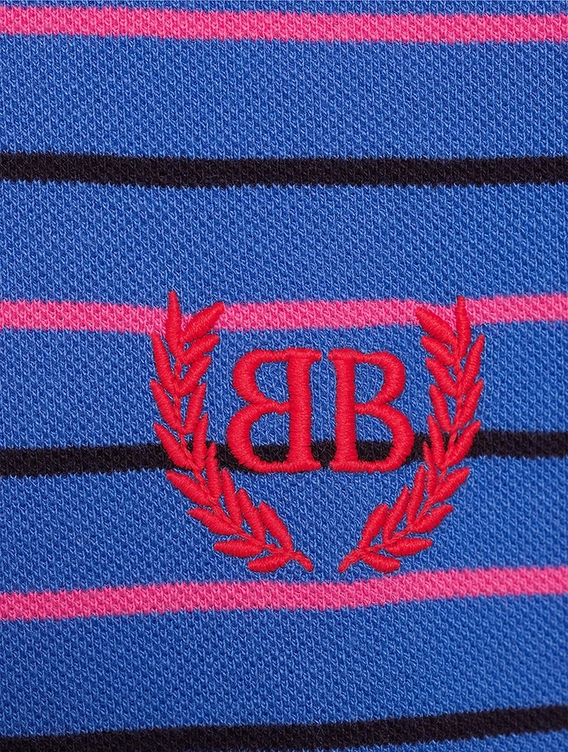 Polo Shirt Stripe Print