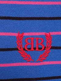 Polo Shirt Stripe Print