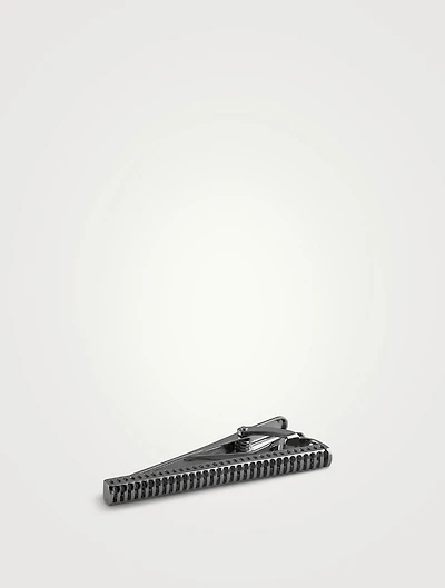 Gunmetal Grid Tie Clip
