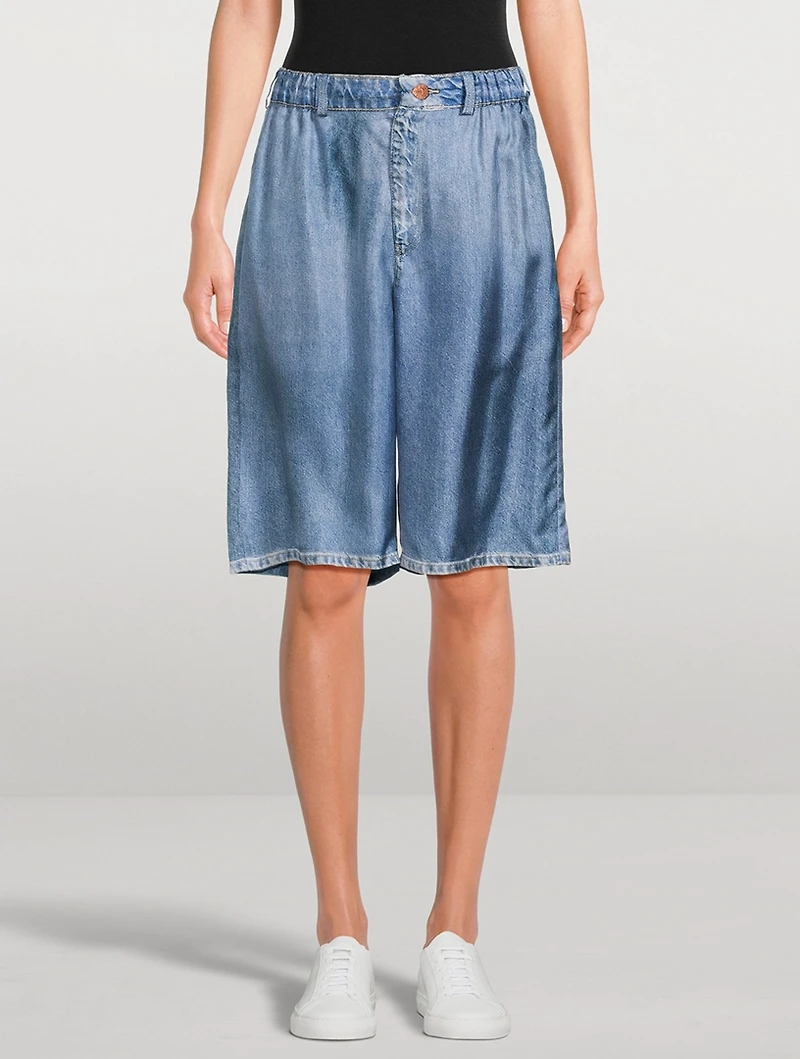 ALOE Trompe L'œil Silk Shorts