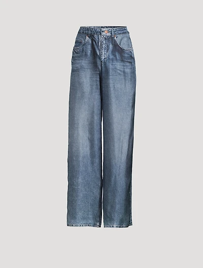 ALOE Trompe L'œil Silk Trousers