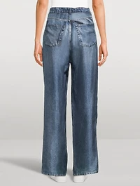 ALOE Trompe L'œil Silk Trousers
