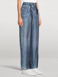 ALOE Trompe L'œil Silk Trousers
