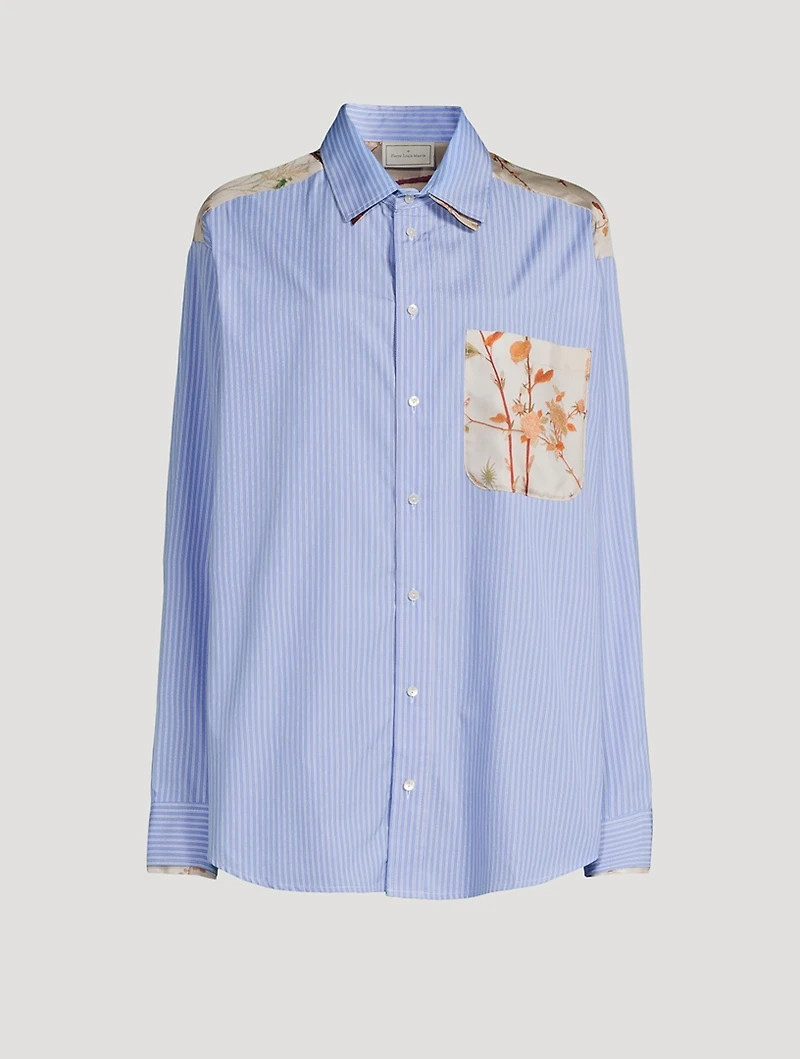 ALOTHO Shirt Stripe Print