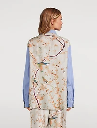 ALOTHO Shirt Stripe Print