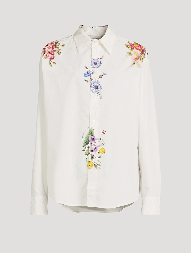 DIOMEDE Poplin Shirt Floral Print