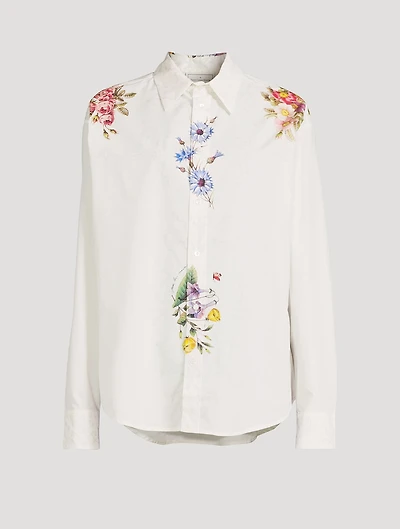 DIOMEDE Poplin Shirt Floral Print