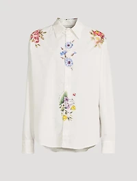 DIOMEDE Poplin Shirt Floral Print