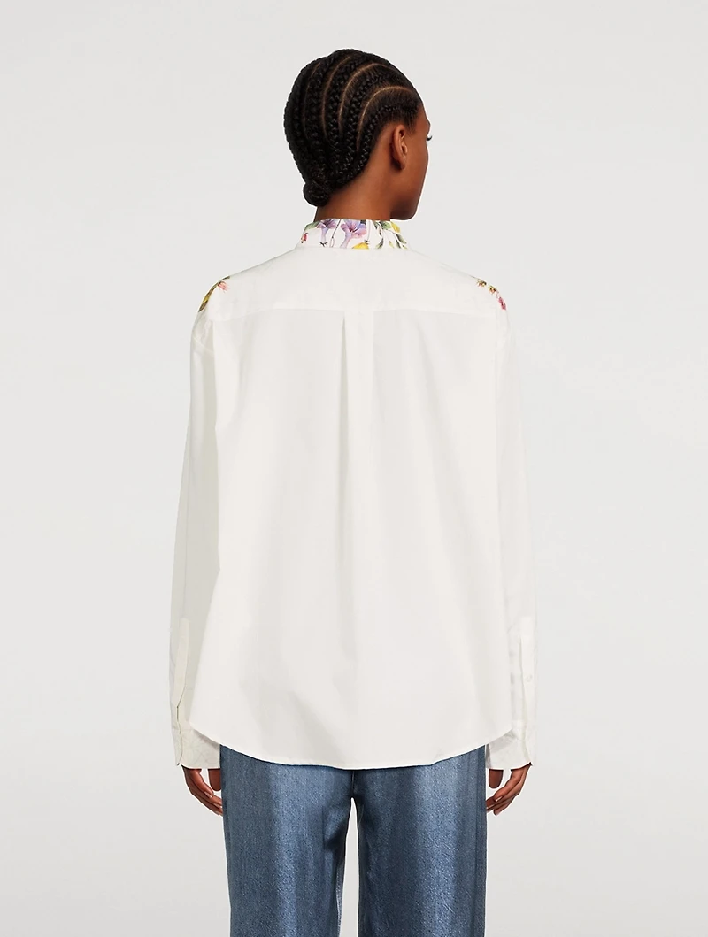 DIOMEDE Poplin Shirt Floral Print