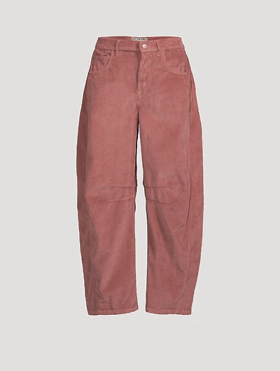 Good Luck Barrel-Leg Corduroy Trousers