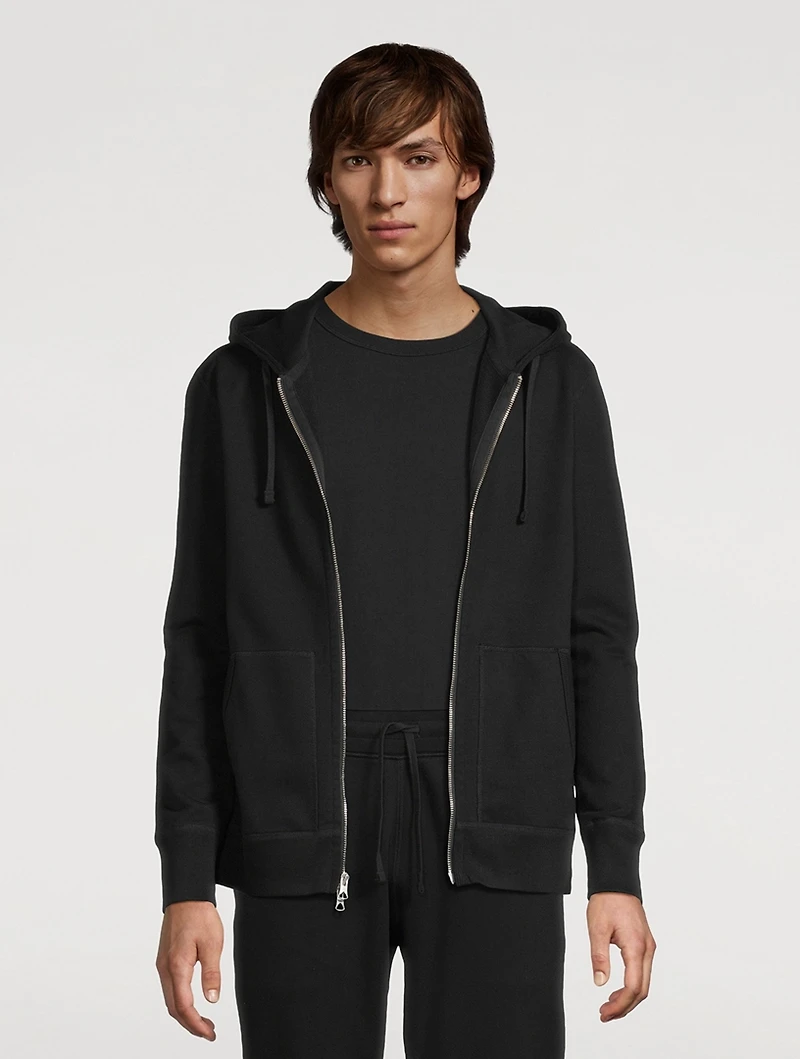 Midweight Terry Slim Zip Hoodie