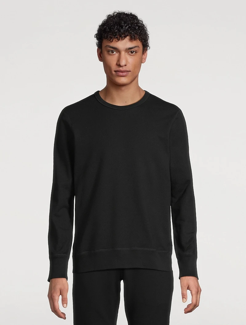 Midweight Terry Slim Crewneck Sweatshirt