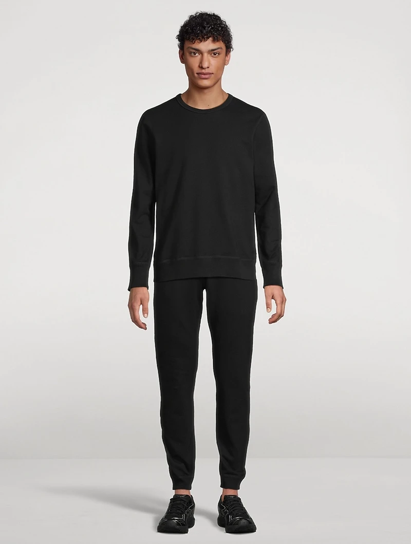 Midweight Terry Slim Crewneck Sweatshirt