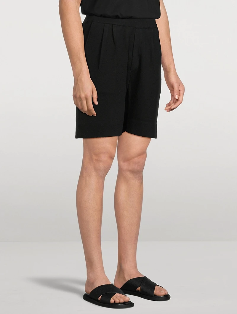 SHORT 01 Stretch Organic Cotton Long Shorts