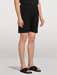 SHORT 01 Stretch Organic Cotton Long Shorts