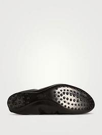 Ring-Embellished Leather Ballerinas