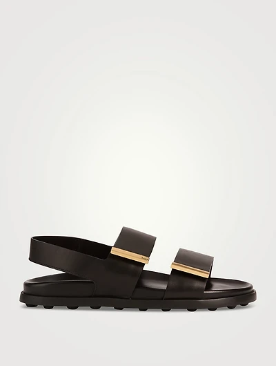Leather Slingback Sandals