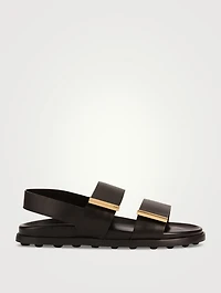 Leather Slingback Sandals
