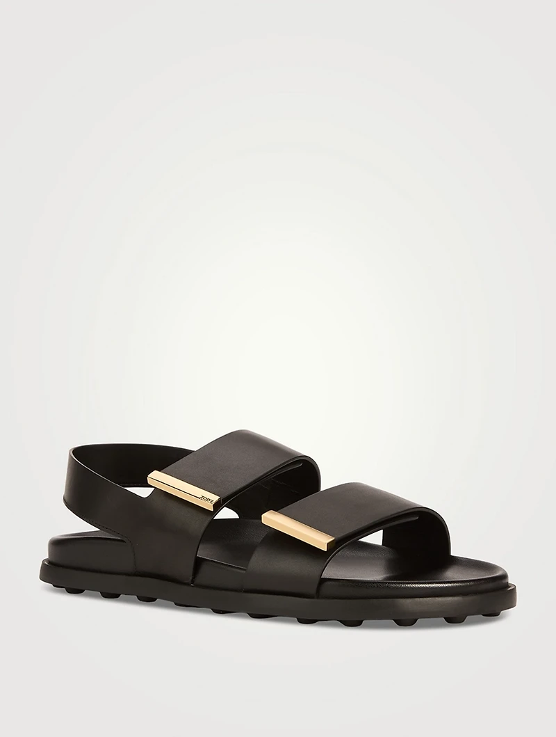 Leather Slingback Sandals